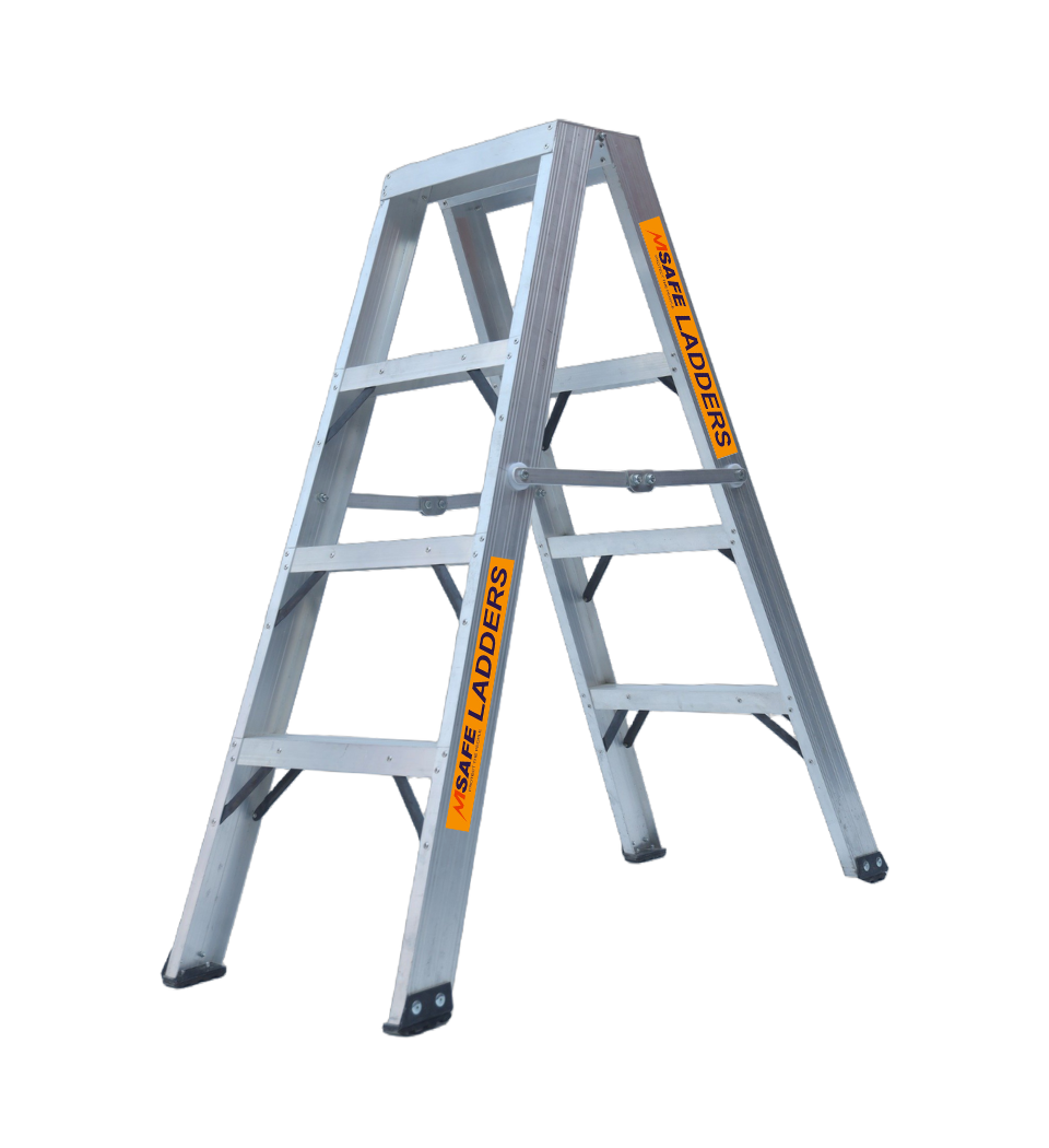 ALUMINIUM 'A' TYPE TWIN SIDE LADDER