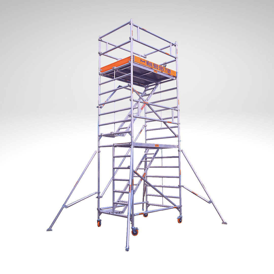 Stairway scaffolding