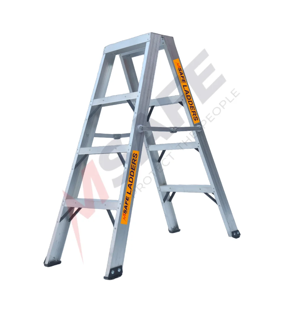 Msafe Aluminium A Type Twin Side Ladder