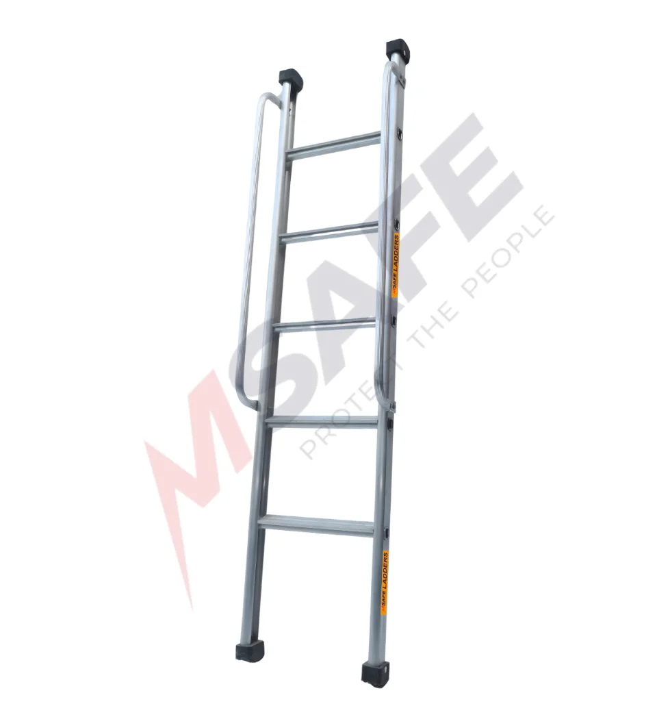 Msafe Aluminium Straight Ladder with Handrail